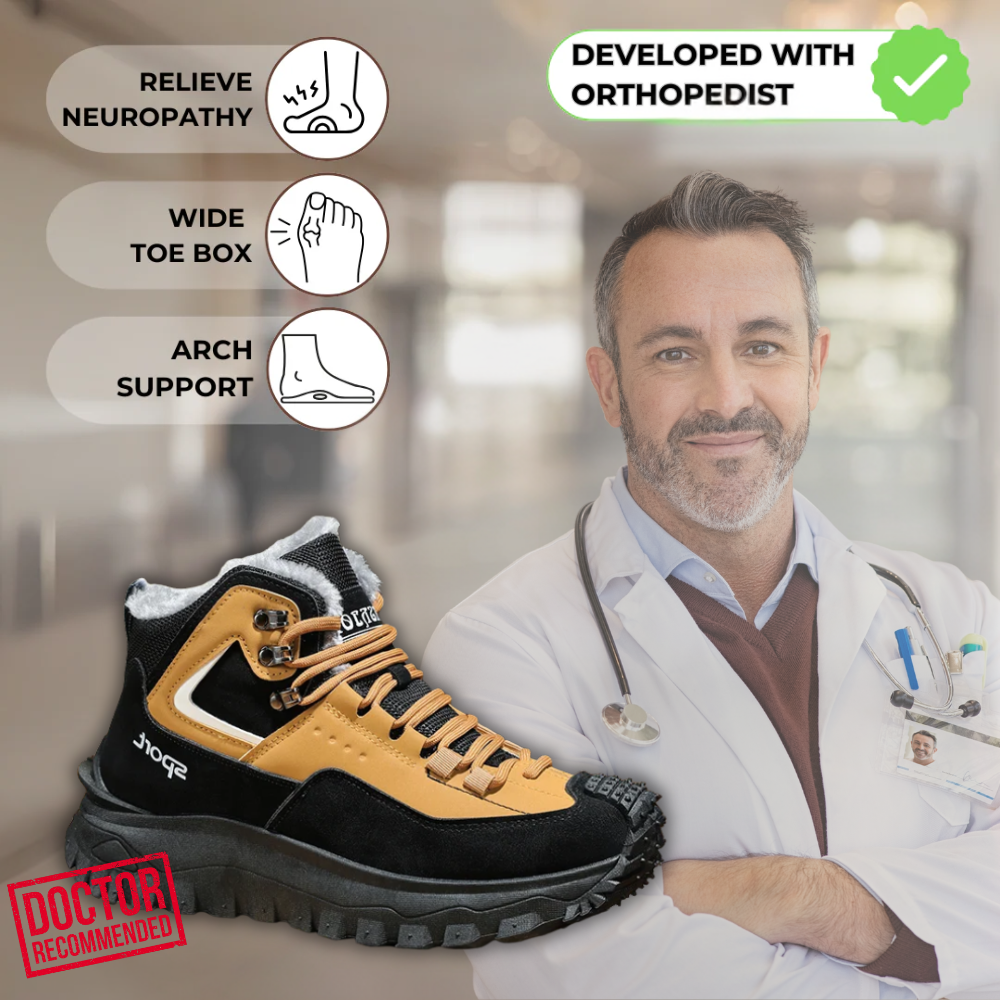 LUSINN® Men’s Hiking & Work Boots – Durable, Waterproof, and Insulated for Winter