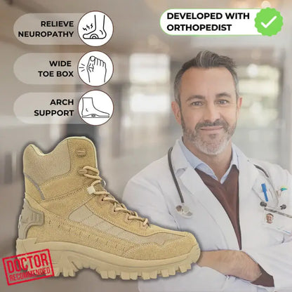 LUSINN® Orthopedic Work Boots – Waterproof, Anti-Slip & Anti-Sprain