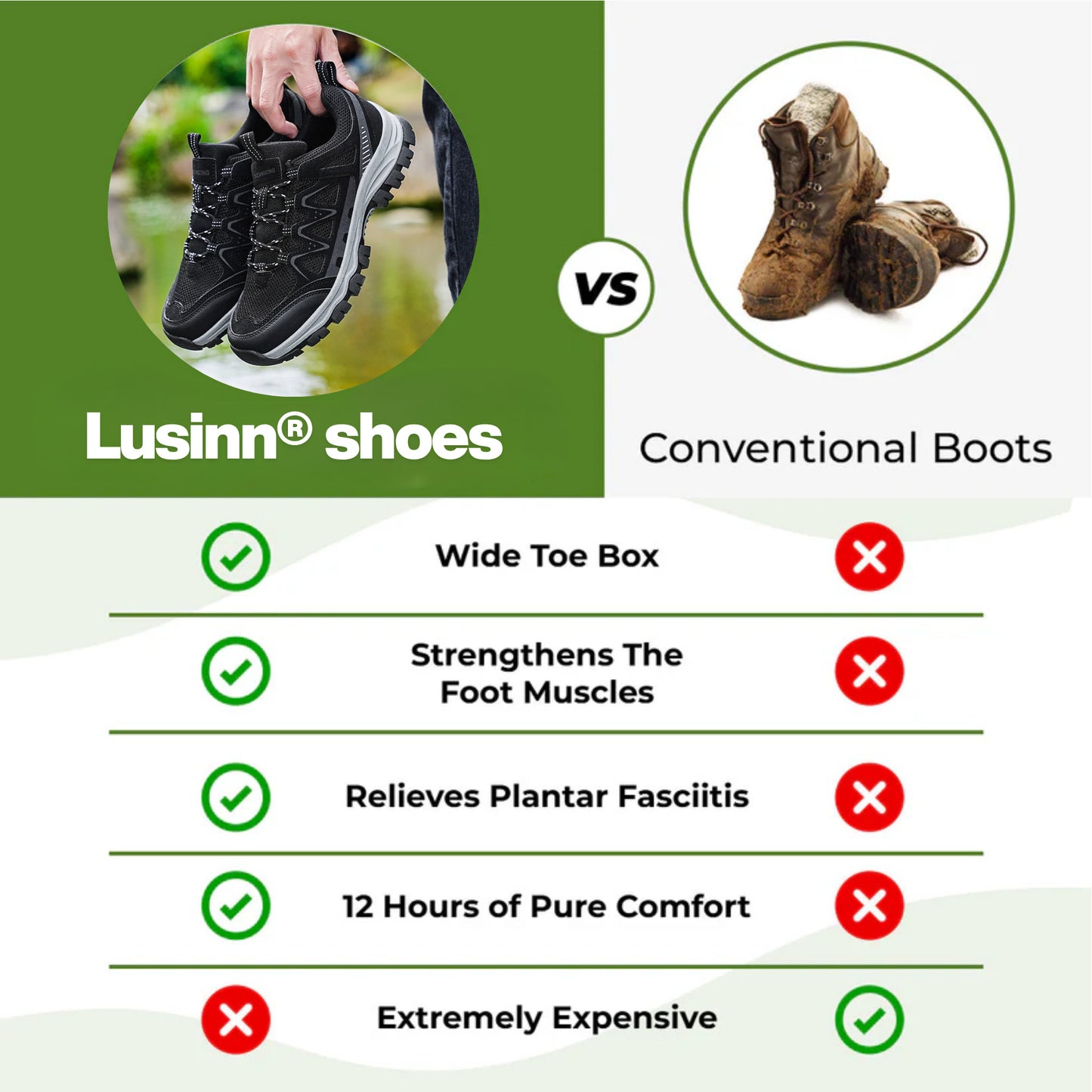 LUSINN® CloudFlex – All Day Comfort Work Sneakers for Men