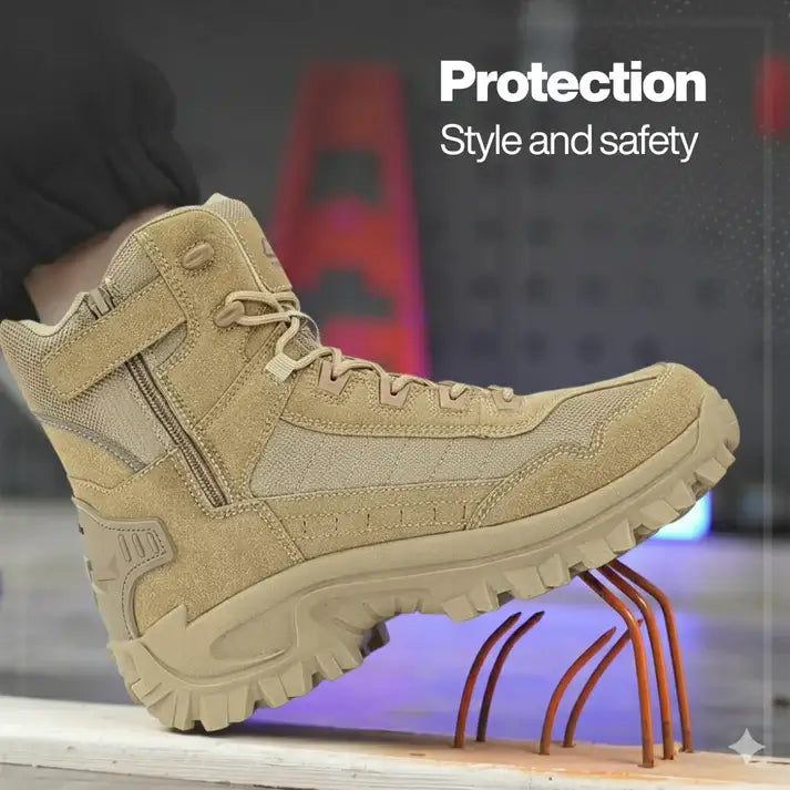 LUSINN® Orthopedic Work Boots – Waterproof, Anti-Slip & Anti-Sprain