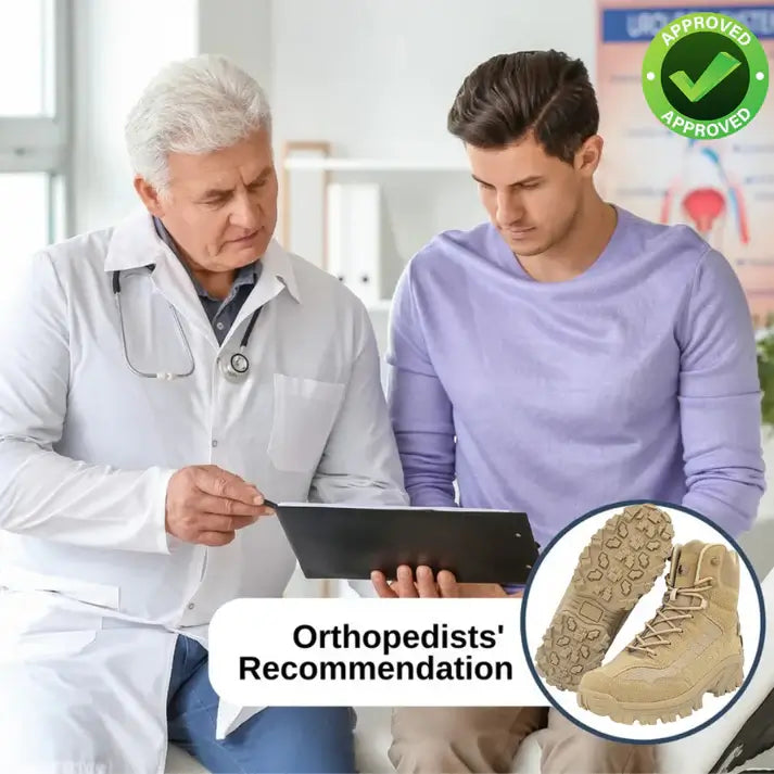 LUSINN® Orthopedic Work Boots – Waterproof, Anti-Slip & Anti-Sprain