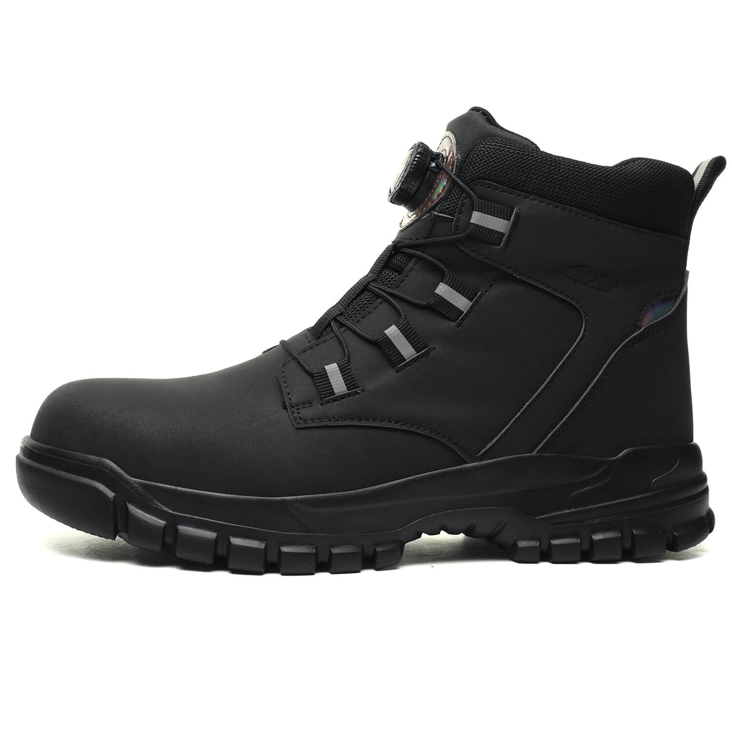 LUSINN® Black Steel Toe Safety Boots