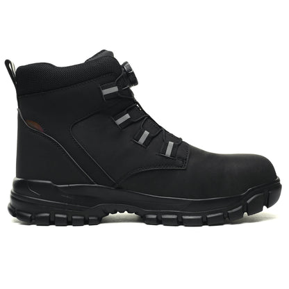 LUSINN® Black Steel Toe Safety Boots