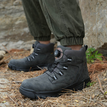 LUSINN® Gray Steel Toe Safety Boots